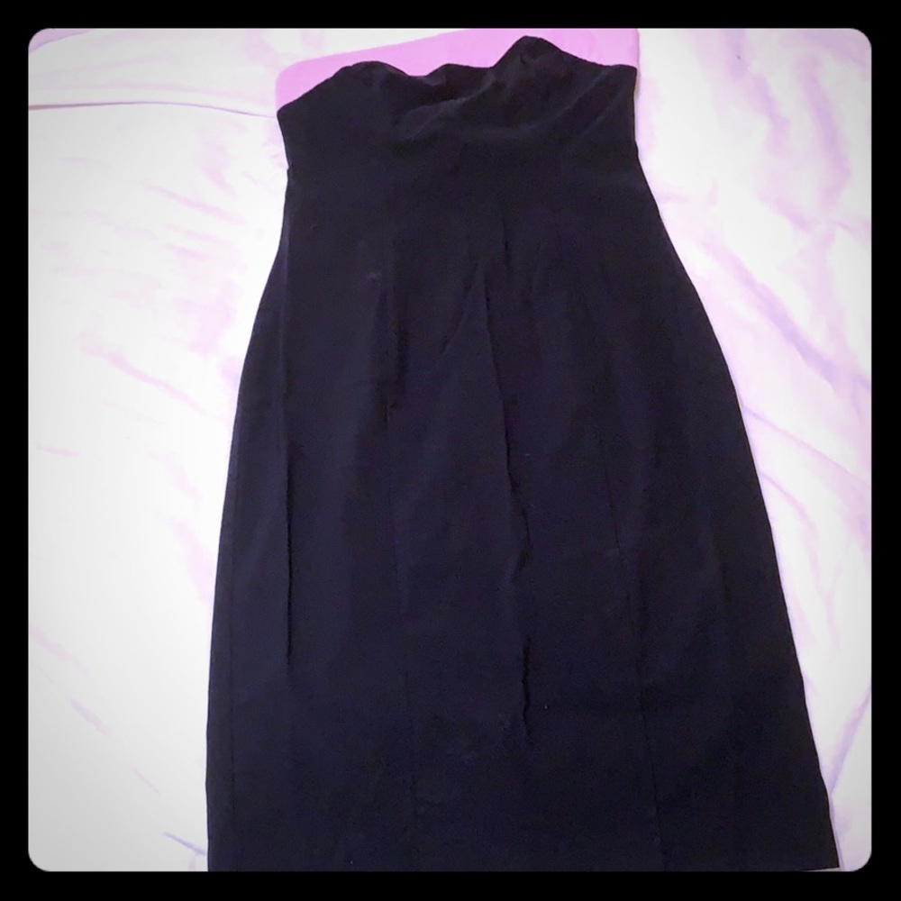 Express stretch black and pink cocktail dress
